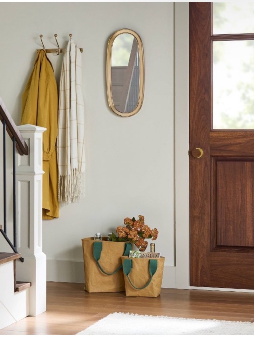 New with tags removed: Hearth and Hand with Magnolia Brown Tote Bags - Picture 2 of 3